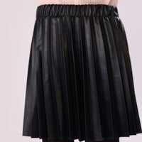 Girl Skirt leather Black Classy from 6Y to 14Y