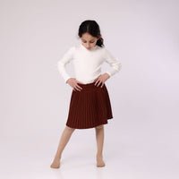 Girl Skirt  brown soft design soft from 6Y to 14Y