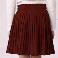 Girl Skirt  brown soft design soft from 6Y to 14Y
