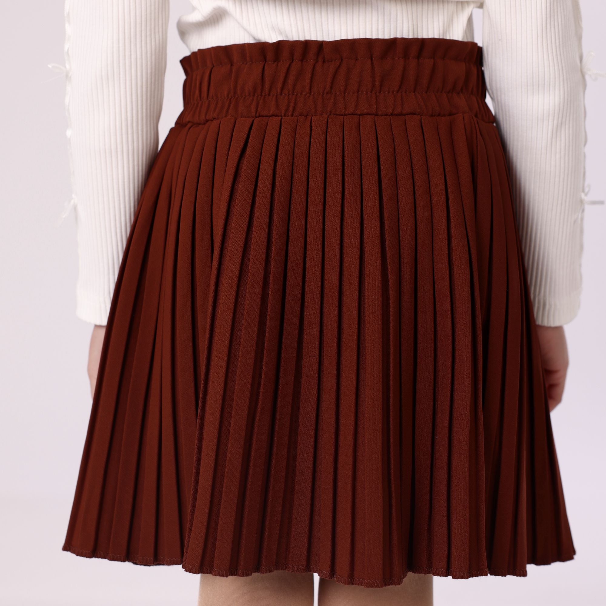 Girl Skirt  brown soft design soft from 6Y to 14Y