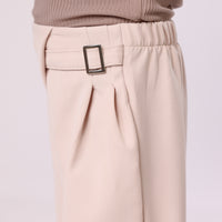 Classic Beige pants for girl with waist designs