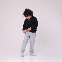 casual joggers for boy with zipper pockets