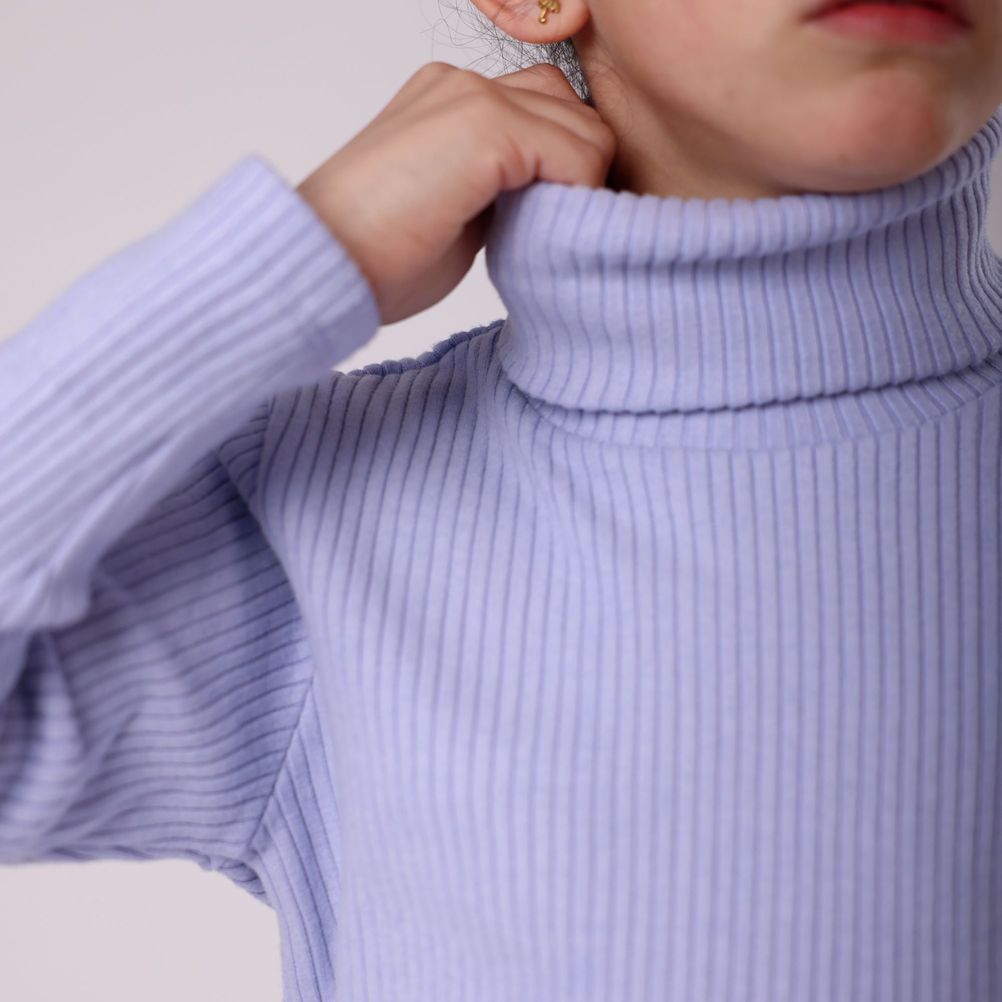 high neck warm sweatshirt long sleeve high quality cotton