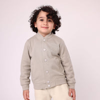sweatshirt casual with button for boy grey color