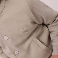 sweatshirt casual with button for boy grey color