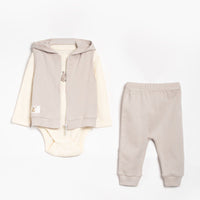 3 pieces set for baby boy koala cotton hooded