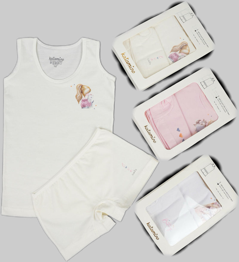 set of vest and boxer for girl