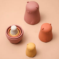 educational Silicone nesting doll toys for kids