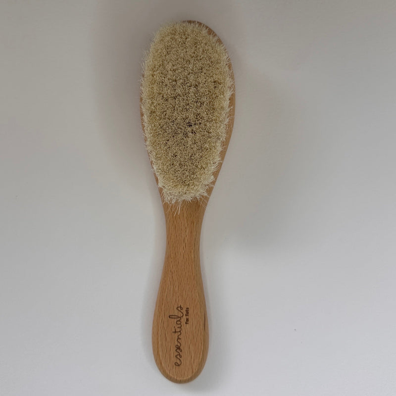 wood hair brush for babies