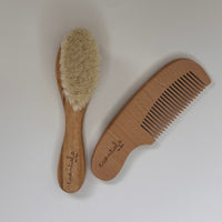 wood hair brush for babies