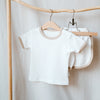 cotton set short and t-shirt unisex white