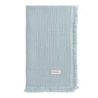 tasseled muslin soft blanket 90*90cm