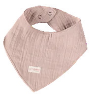 2 Layers Muslin Scarf Bib