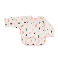 long sleeve feeding bibs for baby with pocket