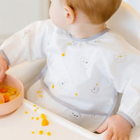 long sleeve feeding bibs for baby with pocket koala