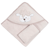 BABYDO TOWEL & WASHING GLOVE SET – CUTE SHEEP