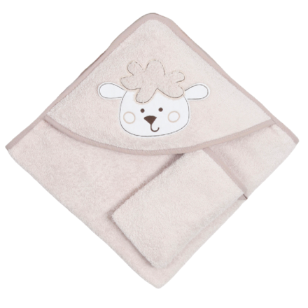 BABYDO TOWEL & WASHING GLOVE SET – CUTE SHEEP
