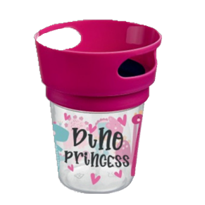 NON-SPILL SOLID FOOD CUP WITH PATTERN