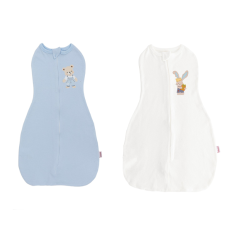 100% newborn swaddle with zipper