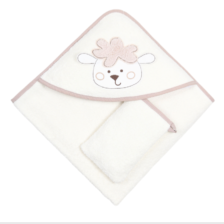 BABYDO TOWEL & WASHING GLOVE SET – CUTE SHEEP
