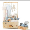 wooden box multifunctional children's clothes storage hanging big