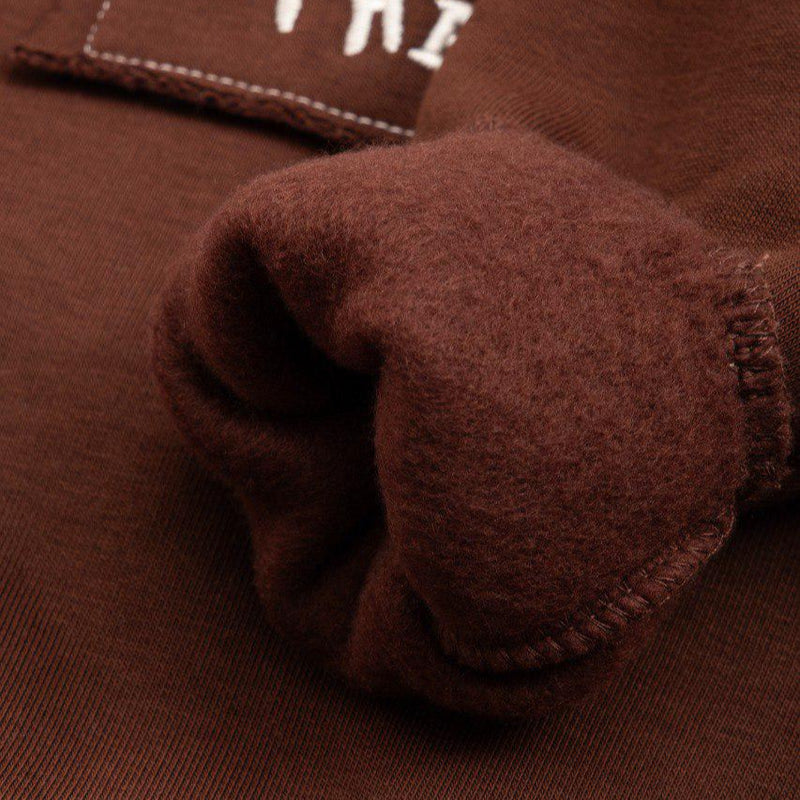 fleece set of sweatshirt and sweatpants for boy and girl beige color