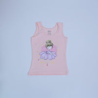 one cotton singlet colorful for toddler girl ballerina