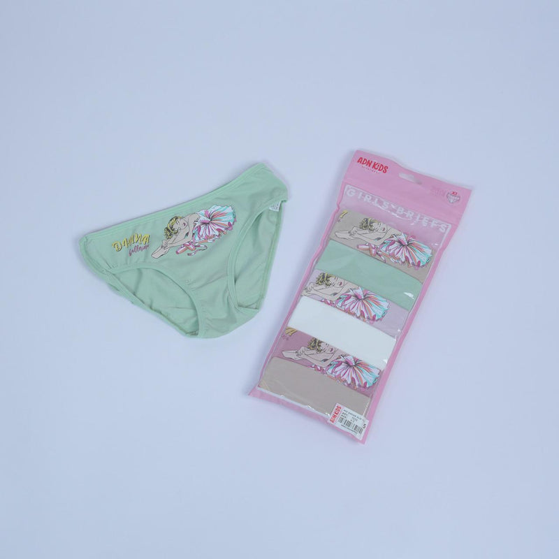 Pack of 7 briefs for toddler Girl cotton