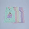 one cotton singlet colorful for toddler girl ballerina