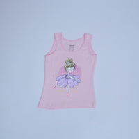one cotton singlet colorful for toddler girl ballerina