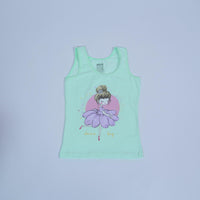 one cotton singlet colorful for toddler girl ballerina