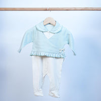 cotton romper for baby girl with collar winter season