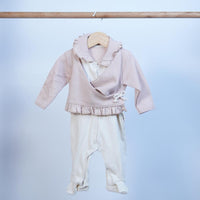 cotton romper for baby girl with collar winter season