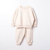 light fleece unisex set for winter sweatshirt and sweatpants