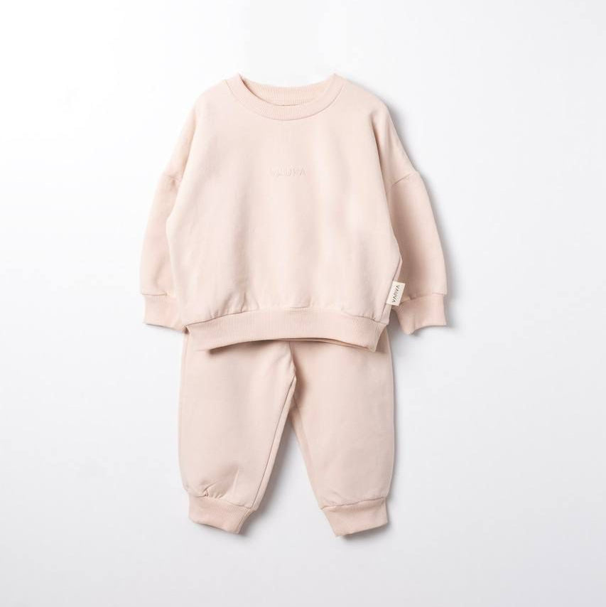 light fleece unisex set for winter sweatshirt and sweatpants