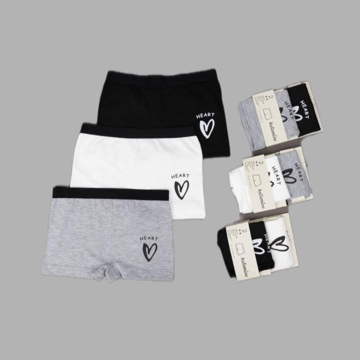 pack of 2 boxers for girl heart design