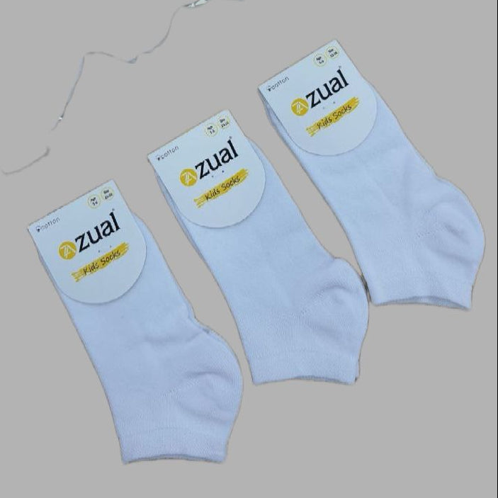 Basic White short socks unisex