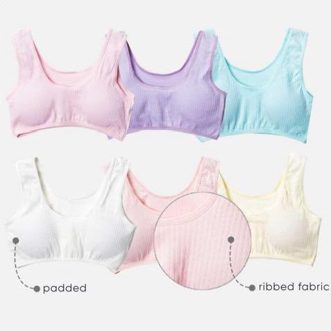 cotton padded bras for girl 10 to 15 years colors soft cut everyday
