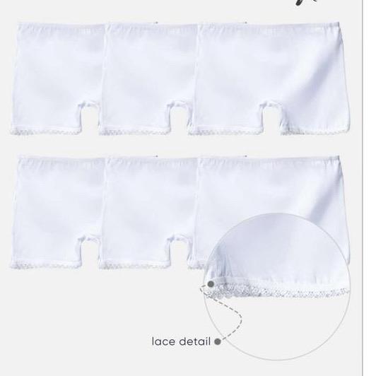 under dress short for Girl cotton comfortable white basic