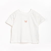 comfort t-shirt cotton short sleeve for baby and toddler girl simple