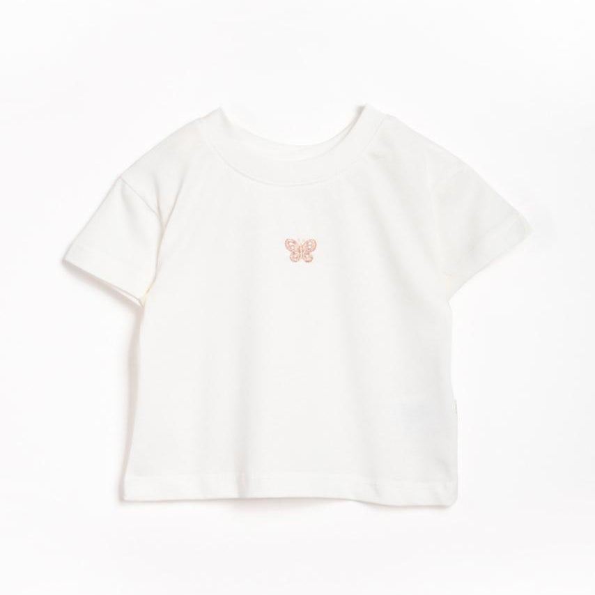 comfort t-shirt cotton short sleeve for baby and toddler girl simple