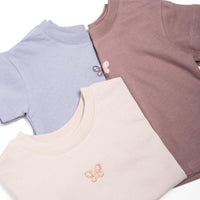 comfort t-shirt cotton short sleeve for baby and toddler girl simple