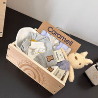 wooden box  children's clothes storage  small