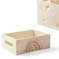 wooden box  children's clothes storage  small