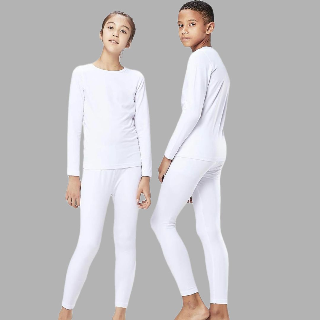 Winter white Set for Boy warm underwear