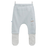 baby boy cotton jogger with feet