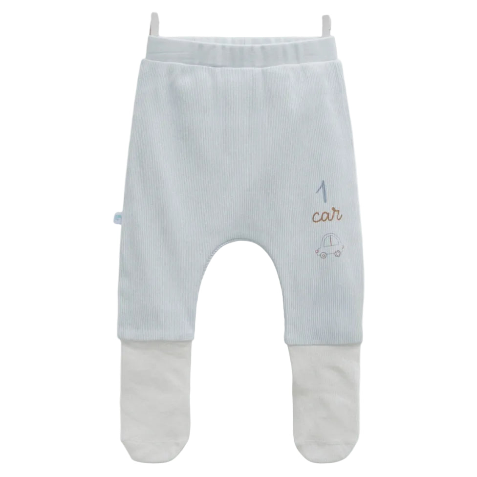 baby boy cotton jogger with feet