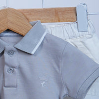 set of 2 pieces baby boy short and t-shirt king design