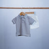 set of 2 pieces baby boy short and t-shirt king design