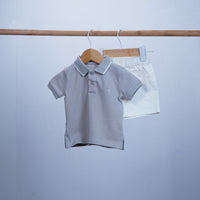 set of 2 pieces baby boy short and t-shirt king design